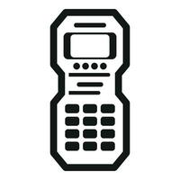 Deep laser meter icon simple vector. Screen lcd electric vector