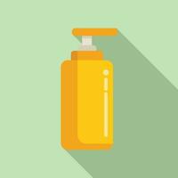 Soap dispenser bottle icon flat vector. Sprayer mist vector