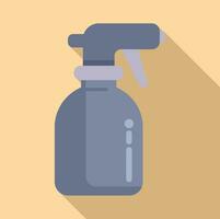 Palm cleanse sprayer icon flat vector. Atomizer clean vector