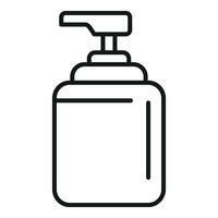 Water spray bottle icon outline vector. Home use can vector