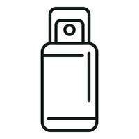 Travel deodorant icon outline vector. Spray bottle vector