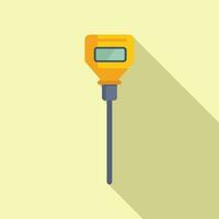 Sensor device ph icon flat vector. Level ph meter vector