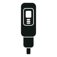 Ph meter probe icon simple vector. Soil test kit vector