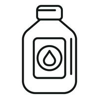Drop hair coloring bottle icon outline vector. Trend lady vector