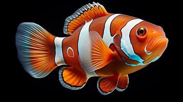 AI generated hyper realistic illustrations of Clownfish photo