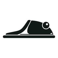 piso hogar zapatillas icono sencillo vector. invierno objeto vector