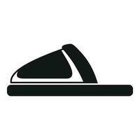 Flip home slippers icon simple vector. Flip flop vector