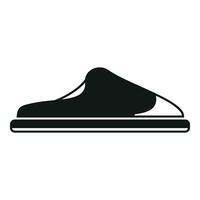 Domestic slippers icon simple vector. Home cute shoe vector