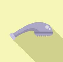 Tubing head icon flat vector. Shower head wash vector