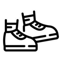 Jogging workout icon outline vector. Footstep monitoring pedometer vector