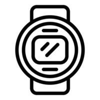 Healthcare pedometer icon outline vector. Footstep activity tracker vector