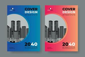 Corporate cover design template, annual report, business cover design in a4 size, corporate brochure, booklet, flyer, magazine, simple and modern cover design vector