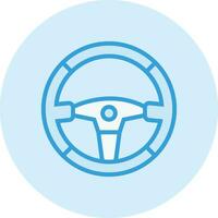 Steering wheel Vector Icon Design Illustration