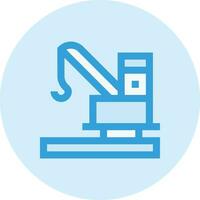 Offshore Rig Vector Icon Design Illustration