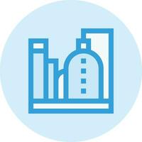 Oil Factory Vector Icon Design Illustration