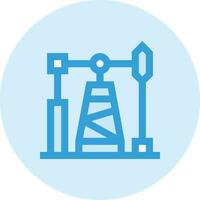 Oil Pump Vector Icon Design Illustration