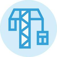 Tower Crane Vector Icon Design Illustration