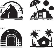 House Icon Set. Home vector illustration symbol