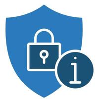 Information Security Icon line vector illustration