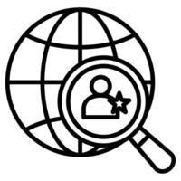 Global Sourcing Expertise Icon line vector illustration