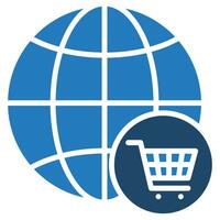 Global Purchasing Icon line vector illustration