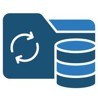 Data Backup Icon line vector illustration