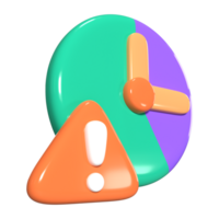 retrasar 3d ilustración icono png