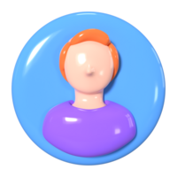 cuenta 3d ilustración icono png