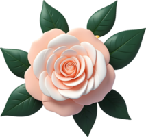 ai gerado floral ilustração livre 3d, flor 3d png