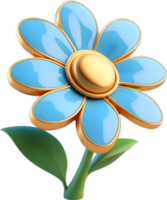 AI generated floral illustration free 3d, flower 3d png