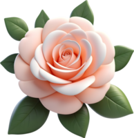 ai gerado floral ilustração livre 3d, flor 3d png