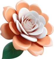 ai généré floral illustration gratuit 3d, fleur 3d png