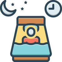 Color icon for dream vector