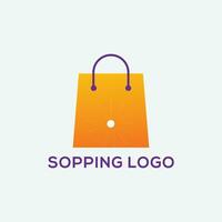 sopping logo design vector
