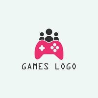 juego logo diseño vector