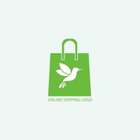 sopping logo design vector