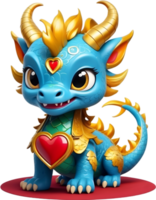 AI generated cartoon chinese dragon for new year zodiac chinese  new year png