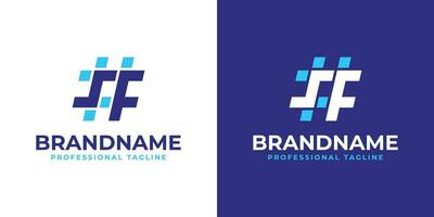 Letter SF Hashtag Logo, suitable for any business with SF or FS initials. vector