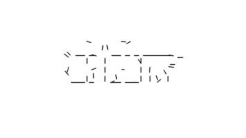 chaud ascii animation boucle sur blanc Contexte. ascii code art symboles machine à écrire dans et en dehors effet avec en boucle mouvement. video