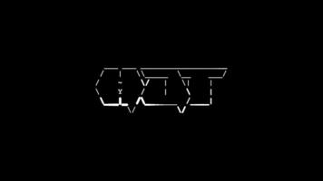 Hot ascii animation on black background. Ascii art code symbols with shining and glittering sparkles effect backdrop. Attractive attention promo. video