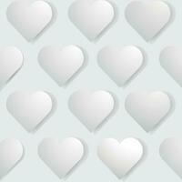 papel cortar Arte corazones sin costura modelo vector ilustración.feliz San Valentín día modelo con corazones.papercut arte Arte estilo, lindo ornamento fondo de pantalla para decoración, envoltura papel, impresión, fondo