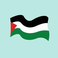 Palestina Flag Design Vector Illustration