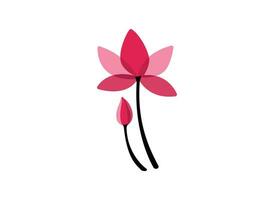 Lotus Flowers Logo Design Template Vector Illustration