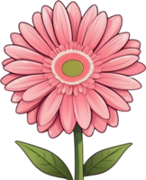 AI generated gerbera daisies clipart png