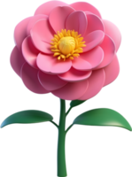 AI generated camellia clipart floral png