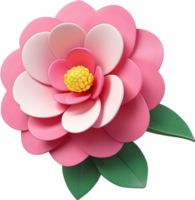 ai gegenereerd camelia clip art bloemen png