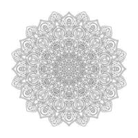 Creative mandala adult mandala coloring book page for kdp book interior vector