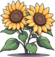 AI generated sunflower clipart - sunflower clipart png