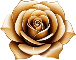 ai gerado dourado rosas clipart png