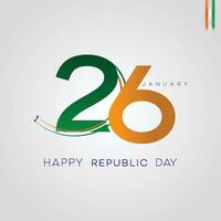 indio república día, 26 enero, vector, ilustración, celebracion, póster, flor, ejército, India, feliz, bandera, saludo tarjeta, bandera, enviar diseño vector